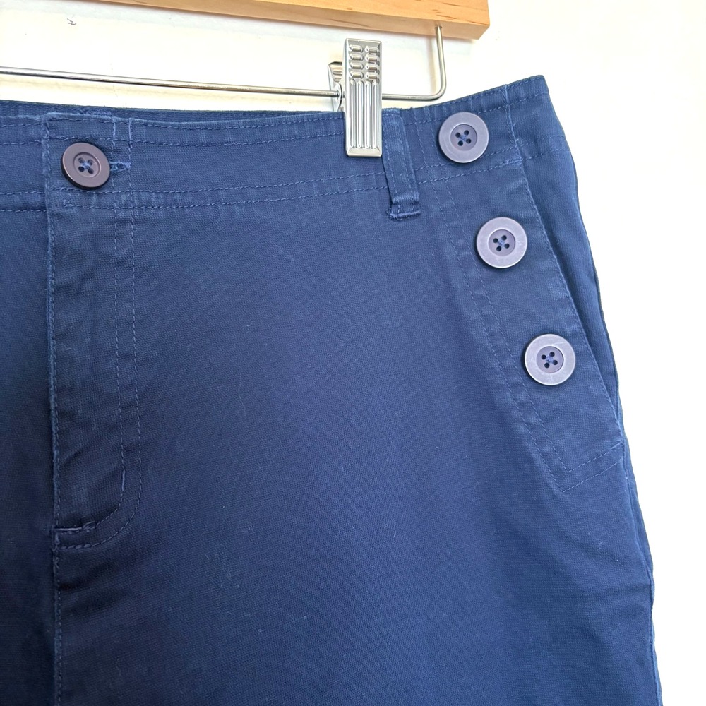 Architecht Navy Blue Pants Side Accent Buttons Size 12P - Picture 4 of 6